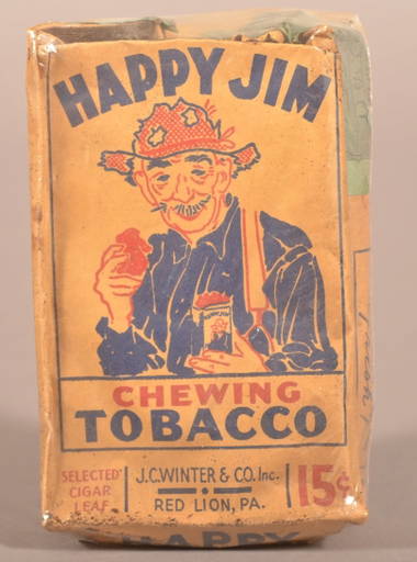 Happy Jim Chewing Tobacco, Red Lion, Pa Package