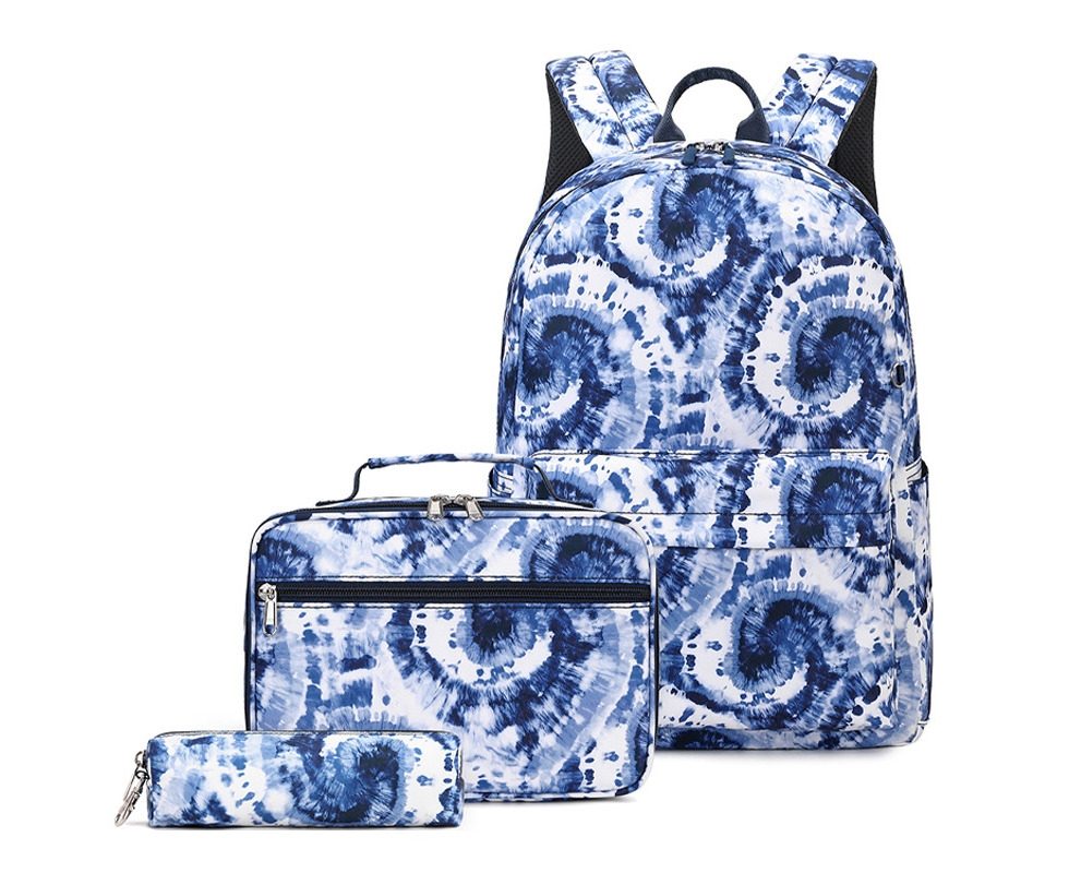 Girls Print Travel Backpack Lunch bag Waterproof Rucksack
