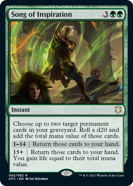 MTG: Magic The Gathering/Adventures in the Forgotten Realms  Commander]【EN】Song of Inspiration | Buy from TCG Republic