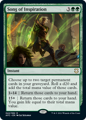 MTG: Magic The Gathering/Adventures in the Forgotten Realms  Commander]【EN】Song of Inspiration | Buy from TCG Republic