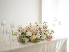 Faux Headtable Flower (24 inches) Arrangement Classic Dusty Blush Rental