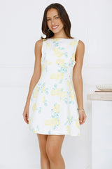 Rosy Horizon Mini Dress