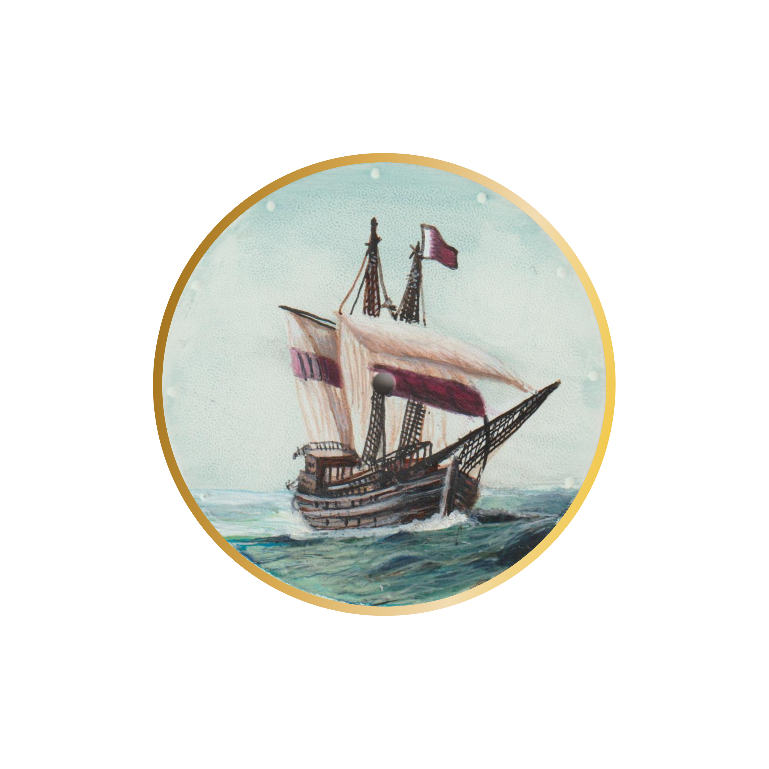 B360 Unique gifts idea - Hand painted Qatar Glorious Gulf