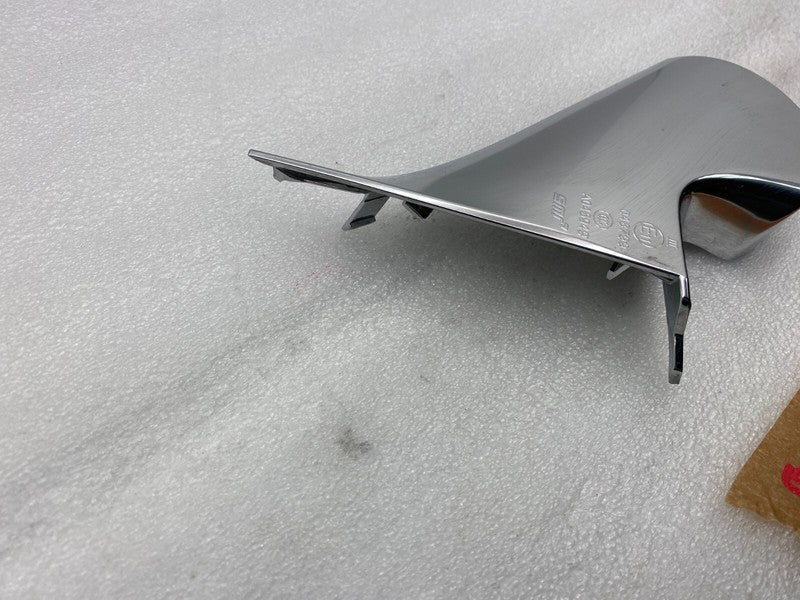 ⭕ 17-20 Model 3 Left Exterior Door Mirror Lower Mounting Cover Chrome 