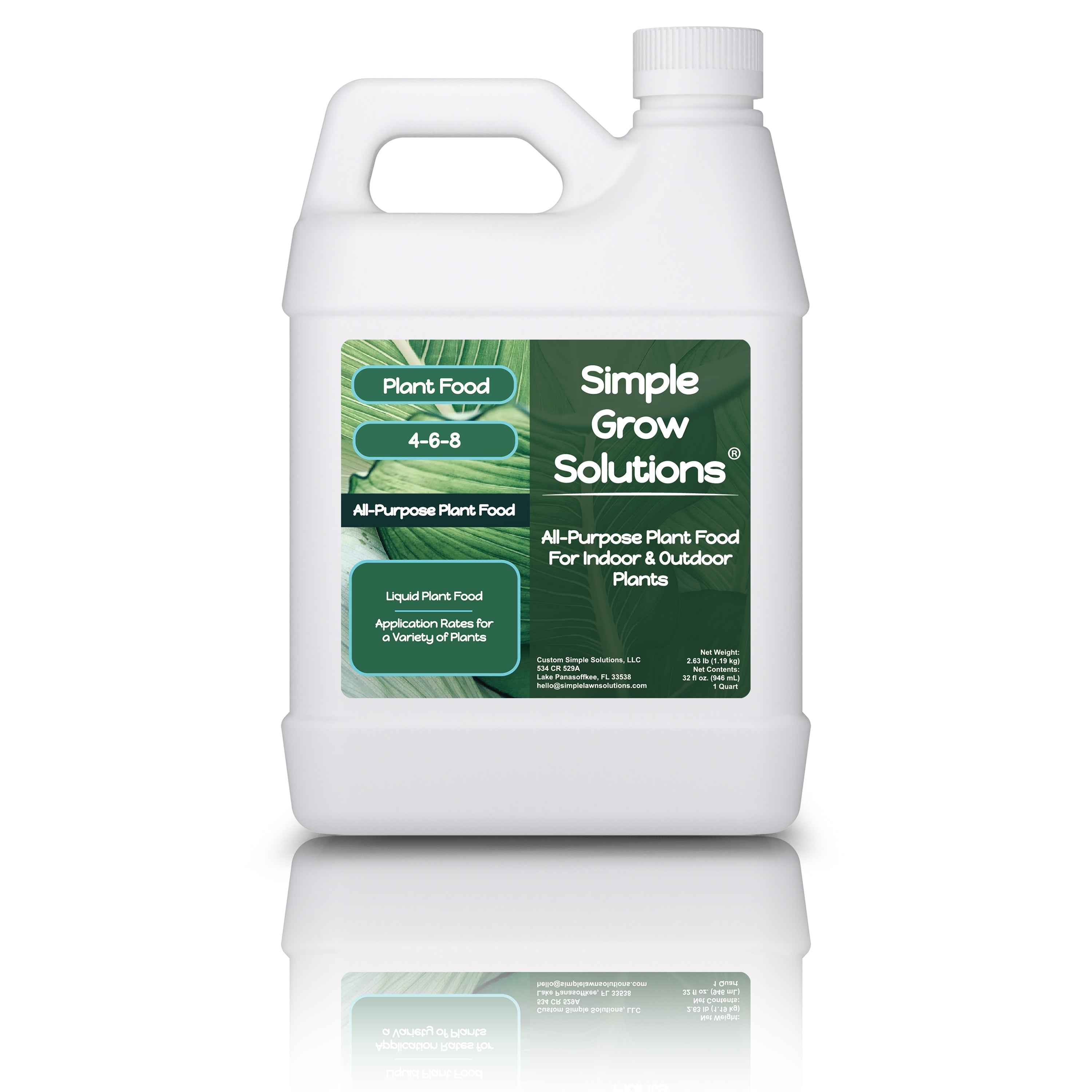 All-Purpose NPK Plant Food for Houseplants (32 Ounce) on a white background.
