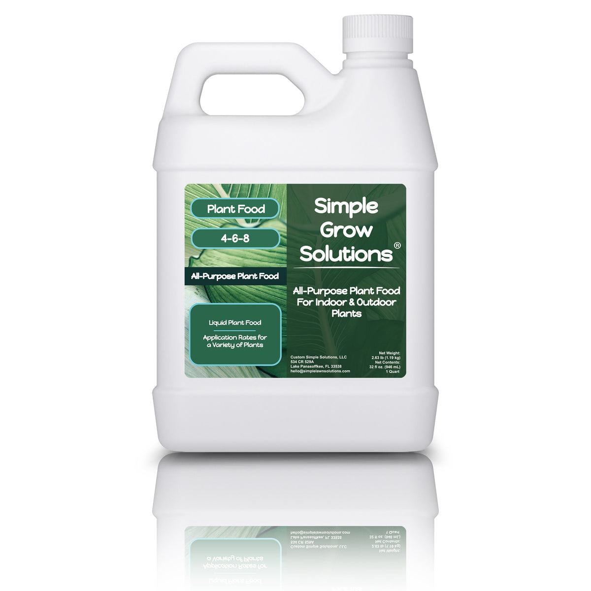 All-Purpose NPK Plant Food for Houseplants (32 Ounce) on a white background.