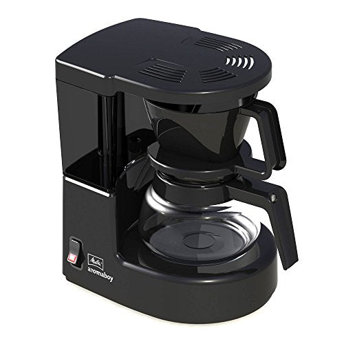 Melitta Aromaboy - kleine Filterkaffeemaschine - mit Glaskanne - 2 Tassen - Schwarz (1015-02) im Sale
