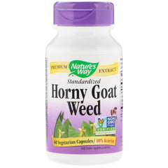 Nature's Way, Horny Goat Weed, Standardized, 60 Vegetarian Capsules