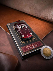 [Preorder] DeepMaker x Wheel Haus 1:64 Porsche Singer DLS Wine Red Carbon Fiber