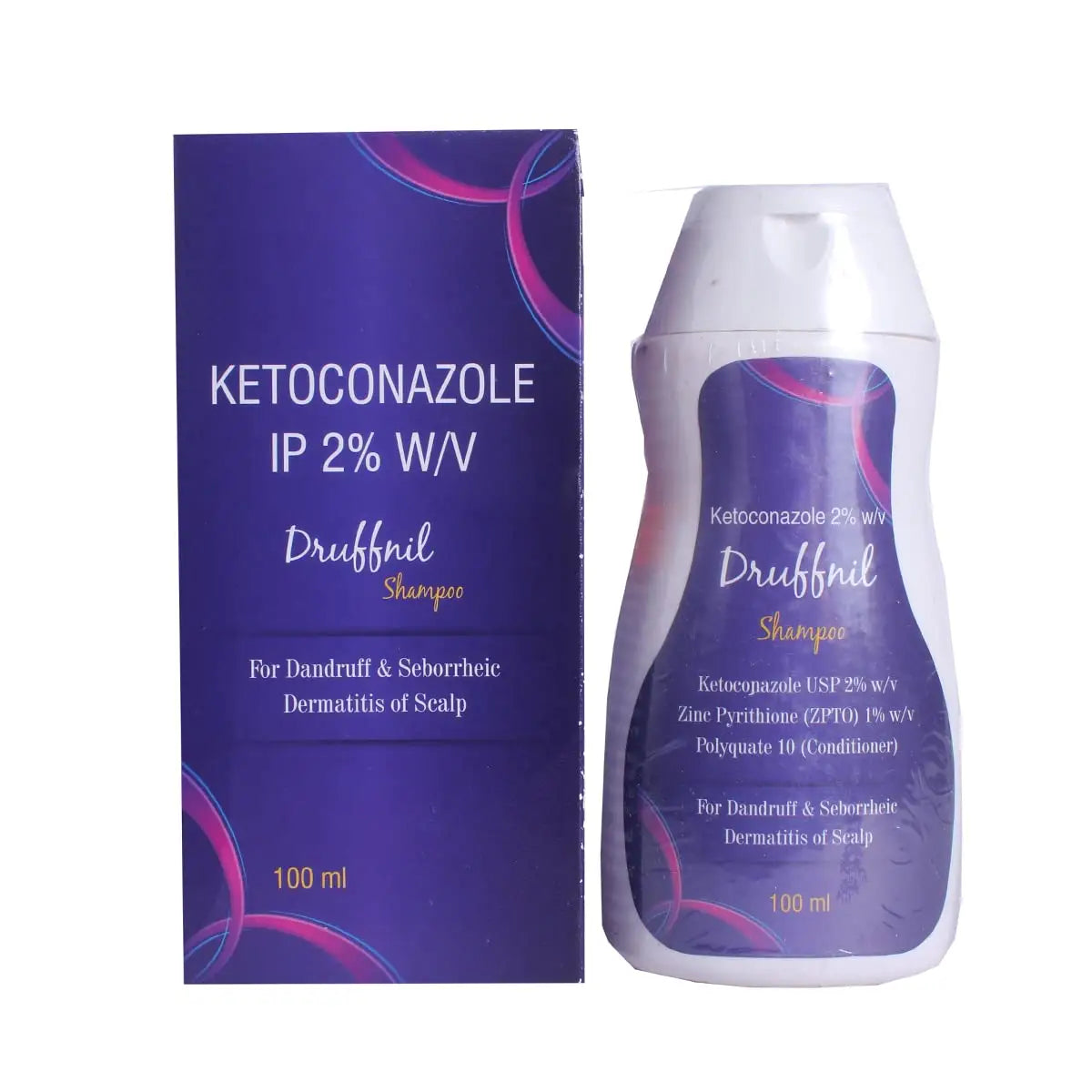 Drufnil Anti-Dandruff Shampoo 100ml – zinc pyrithione scalp treatment | Derma.pk