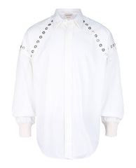 Alexander McQueen Grommet Detail Button-Up Shirt