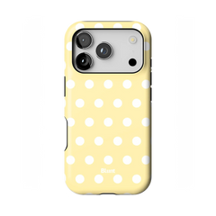 Butter Cream Polka iPhone Case