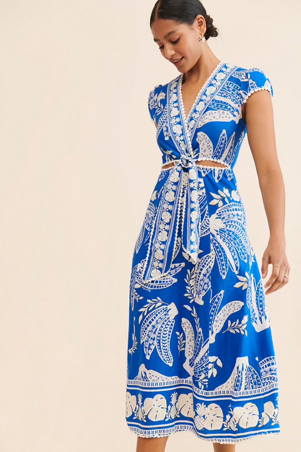 Lace Banana Midi Dress
