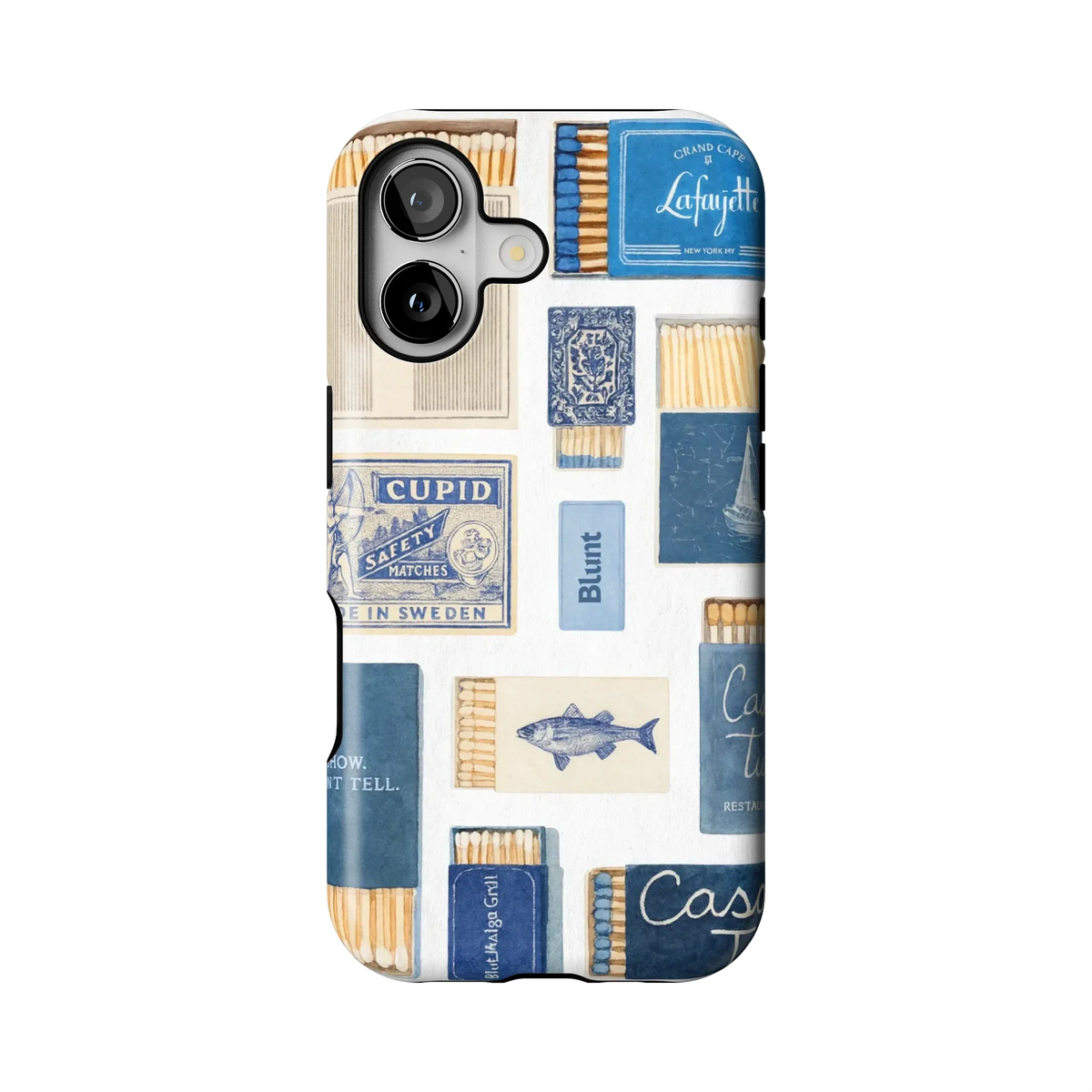 Teal flame iPhone Case