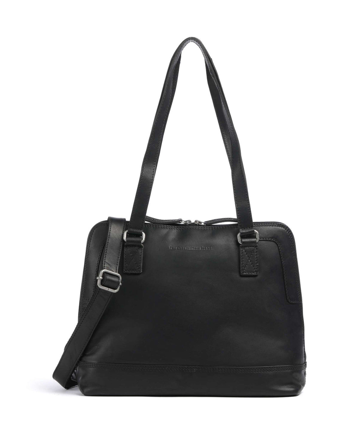 The Chesterfield Brand Wax Pull Up Cow Seron Shoulder bag black