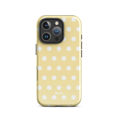 Butter Cream Polka iPhone Case
