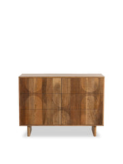 Zuberi Mango Wood 6 Drawer Chest of Drawers