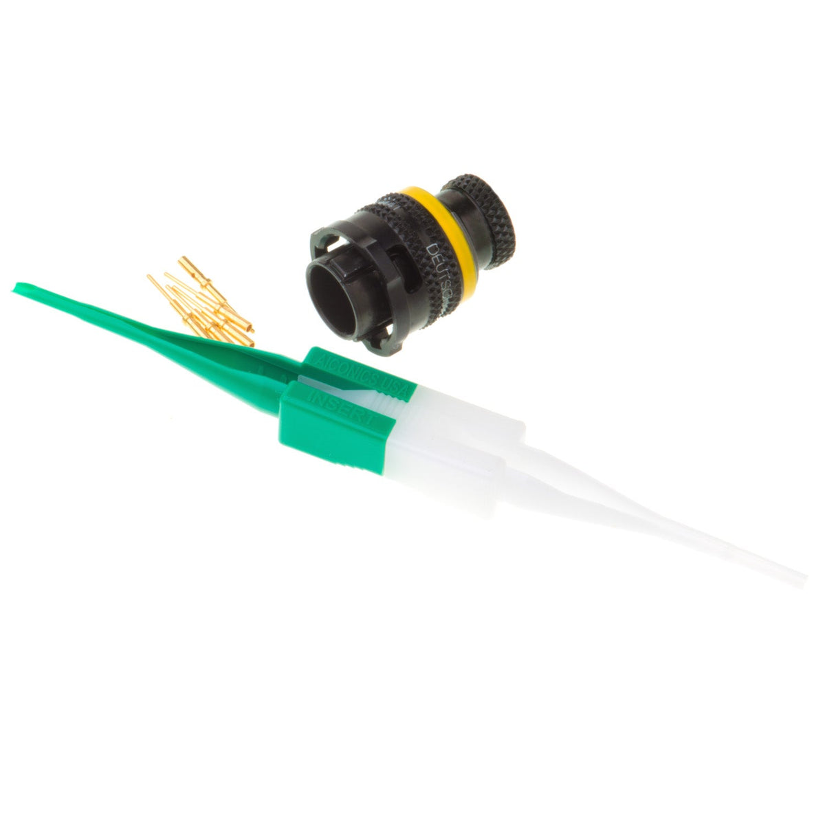 ASL606-05PA-HE - Autosport AS Microlite Series - 5 Pin Plug Kit - Black/yellow stripe