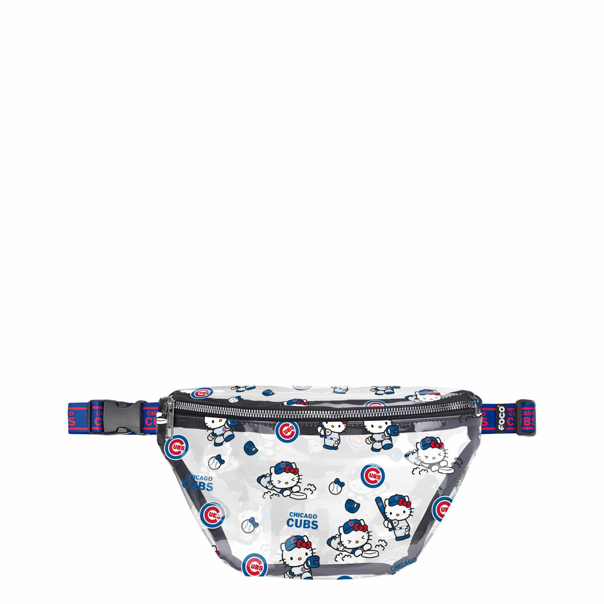 Chicago Cubs MLB Hello Kitty® Clear Fanny Pack (PREORDER - SHIPS MID JULY)