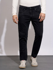 Black Neon-Slim Fit Denims for Men by Being Human Clothing