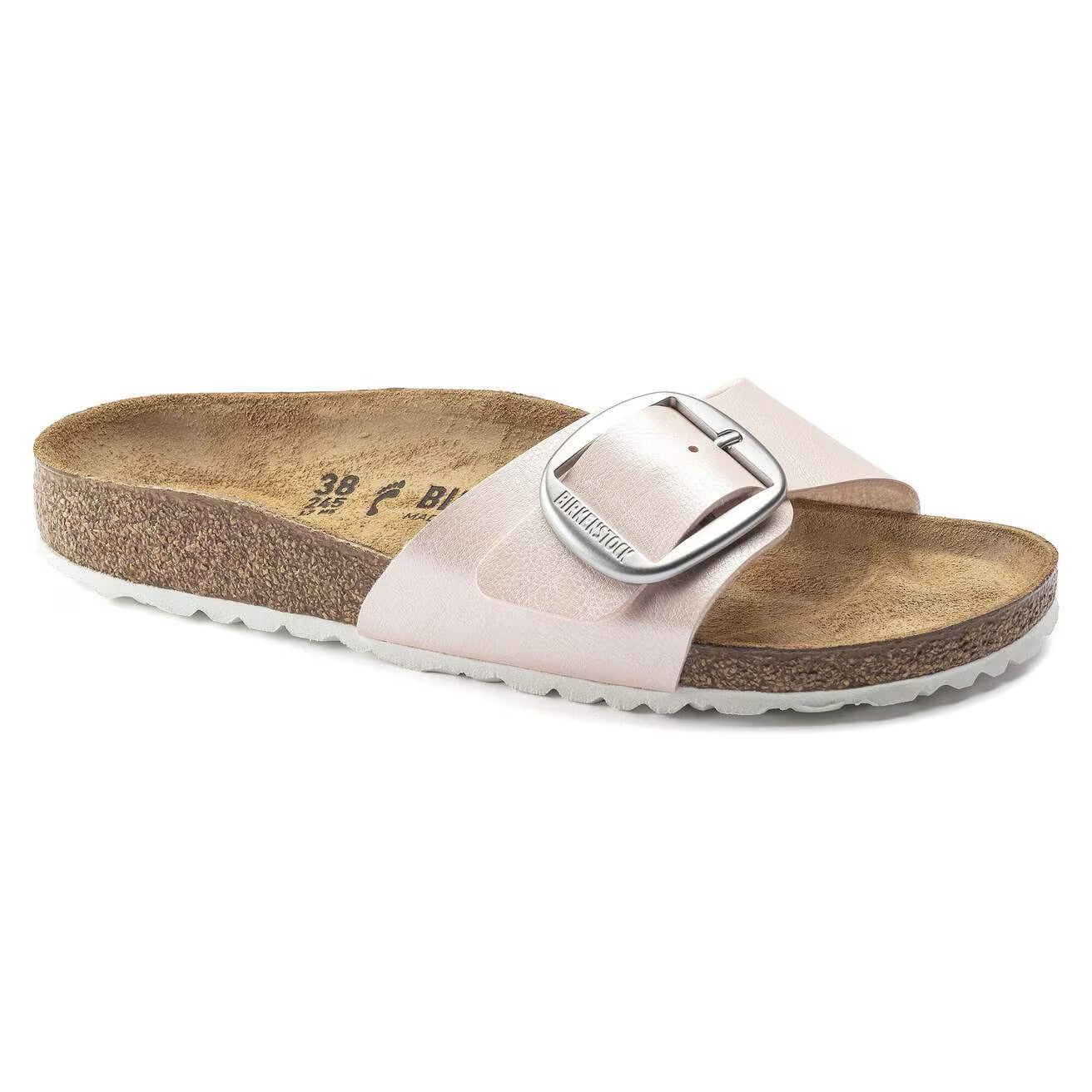 Birkenstock MADRID BIG BUCKLE 1018773 Graceful Light Rose | Birko-Flor Largeur Étroite - Boutique du Cordonnier