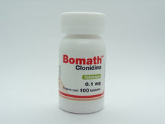 Bomath 0.1 mg | Clonidina | 100 Tabletas | Control de Presión Arterial