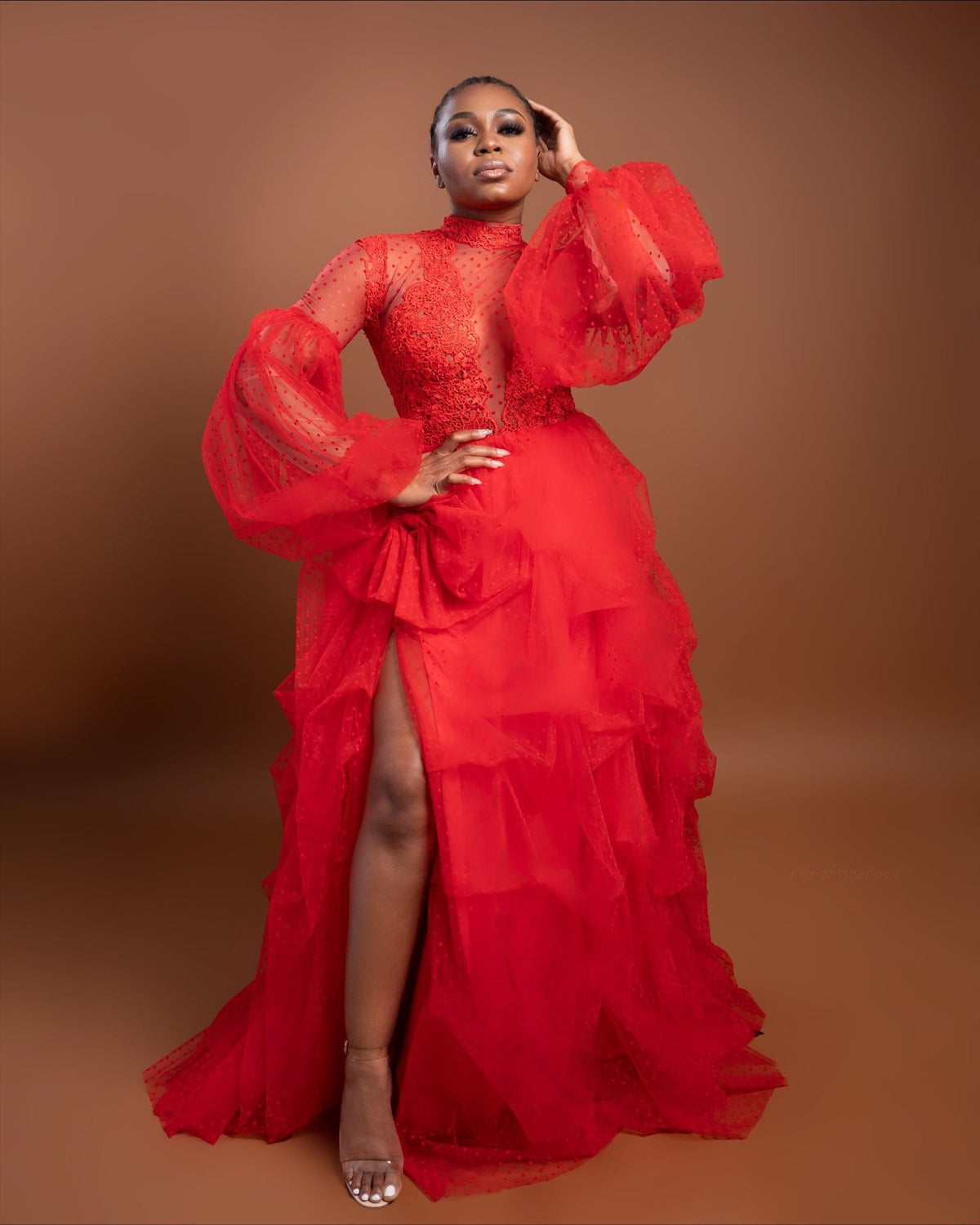 Red Lace Dress