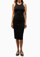 Kelly Racerback Midi Dress | Black