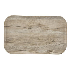 Plateau rectangulaire polyester aspect bois Cambro Century 32x53cm olivier clair