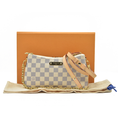 $1890 Louis Vuitton Damier Azur Liv Pochette
