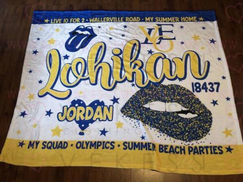 Camp Lohikan Custom Fleece Blanket - lovekess - clothing