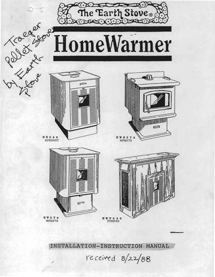 Traeger Home Warmer Pellet Stove Manual_traegerm
