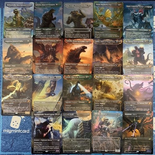 Complete Set of 19 Foil Godzilla Series cards now available!  https://t.co/2RspfdAD8z #MTGIkoria #Godzilla #mtgmintcard
