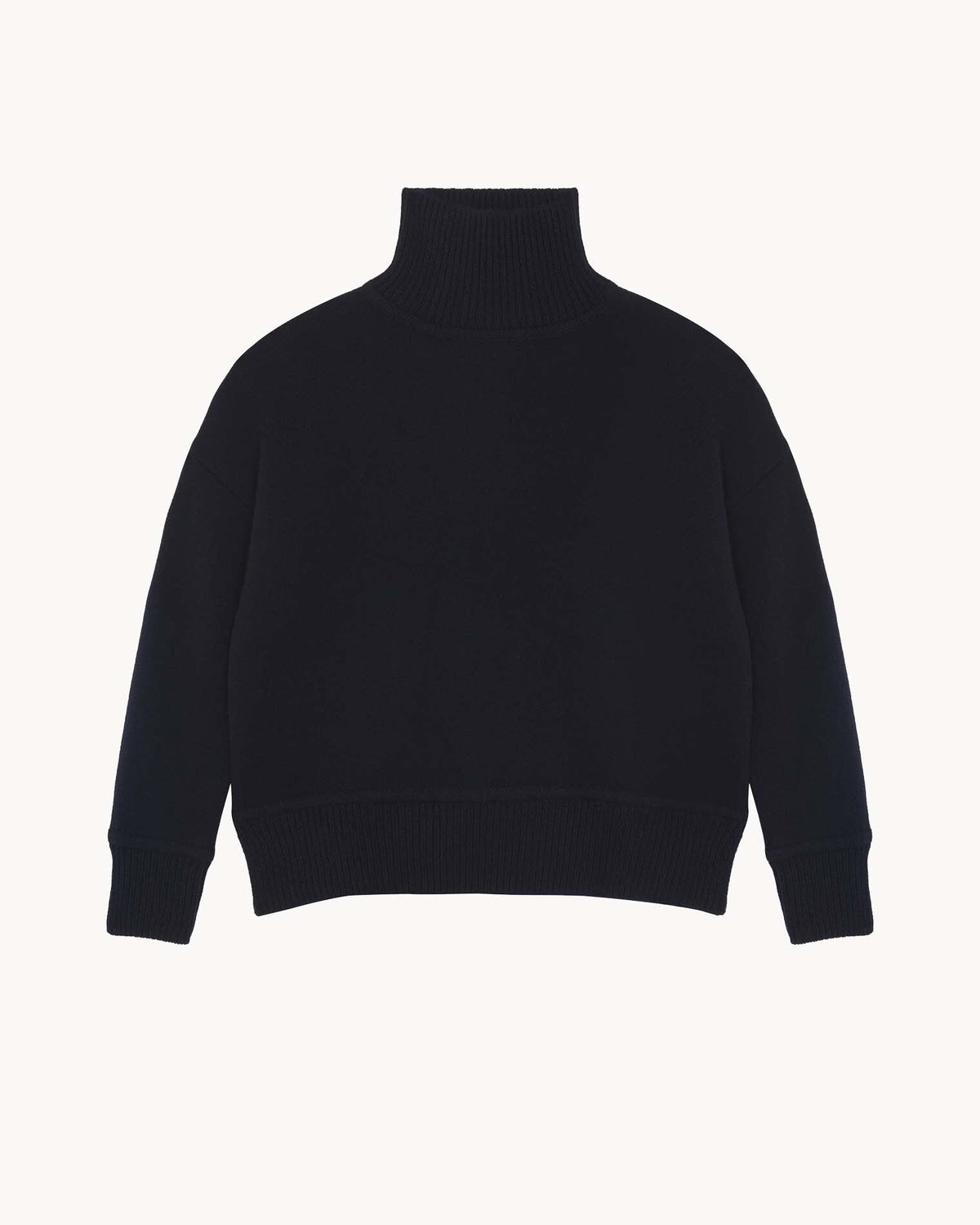 Pull en cachemire bleu pour femme - Kujten packshot