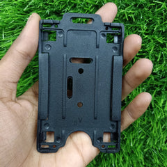 H30 Black 54x86mm PVC Access Card Holder for daily staff badge management in corporate offices.