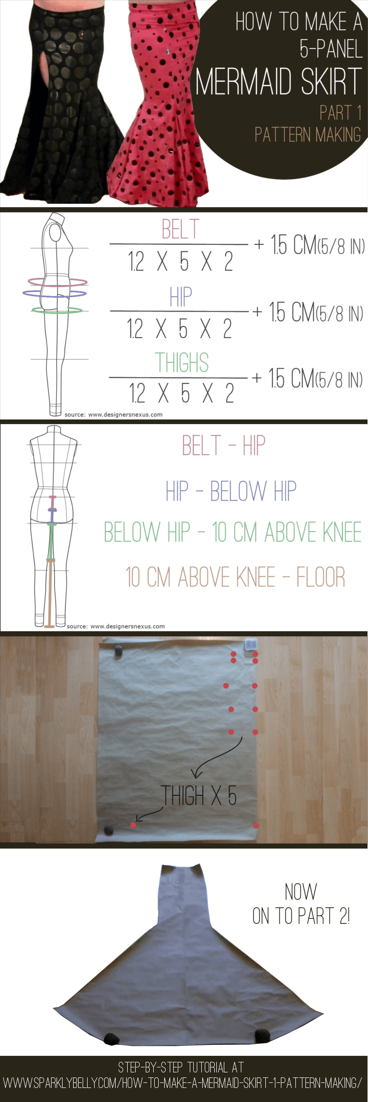 How to Make a Mermaid Skirt Part 1: Pattern Making