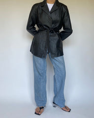 VINTAGE BLACK LEATHER JACKET 3370