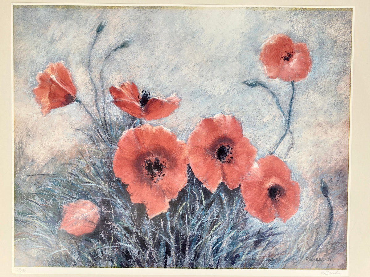 Otfried Bleeker - Mohnblumen, Kunstdruck