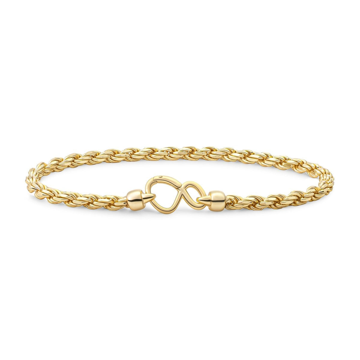 Sparkling Jewels Armband Rope Chain Plated LK-RPG-019 Zilverkleurig