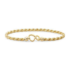 Sparkling Jewels Armband Rope Chain Plated LK-RPG-019 Zilverkleurig