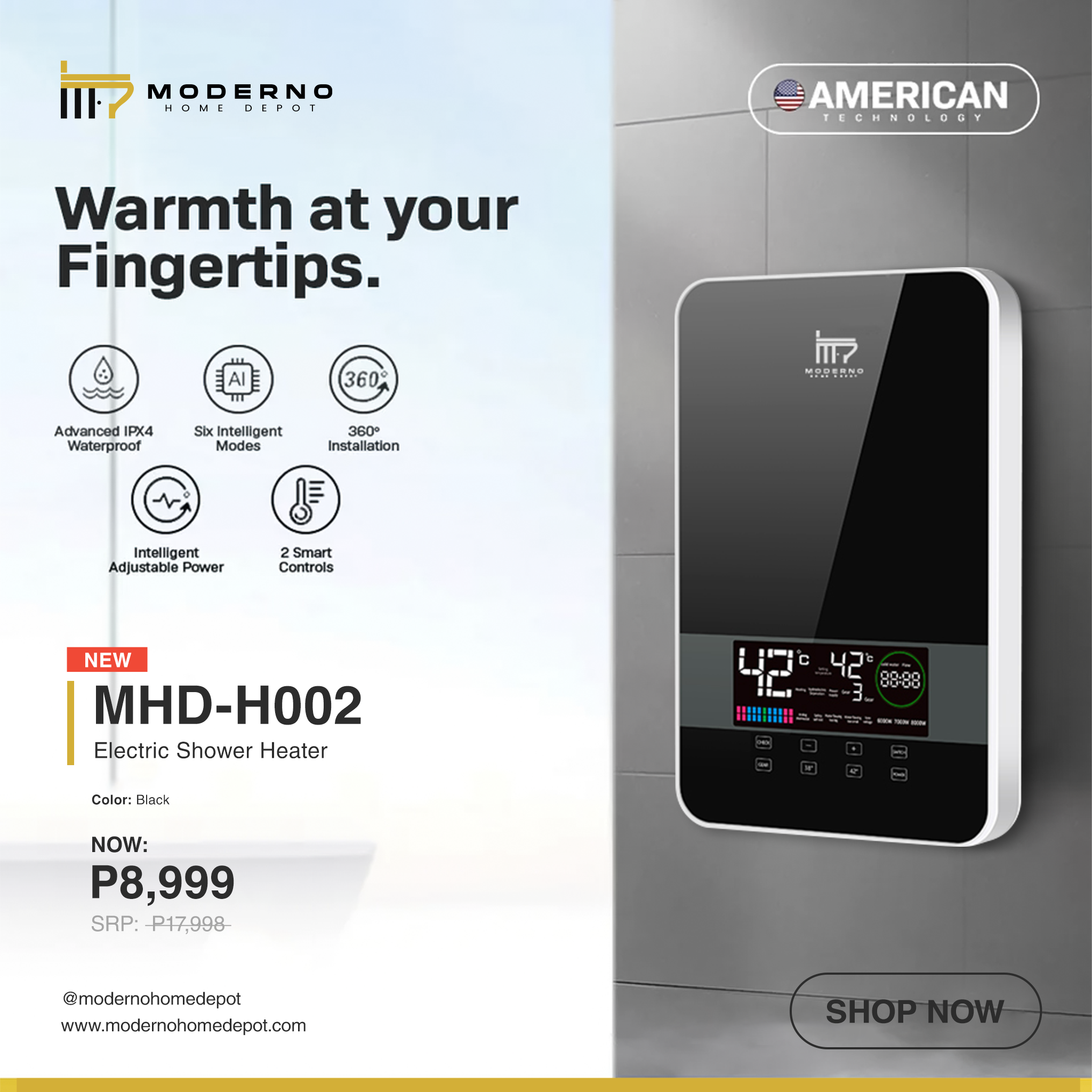 MHD - H002 (Digital Water Heater)