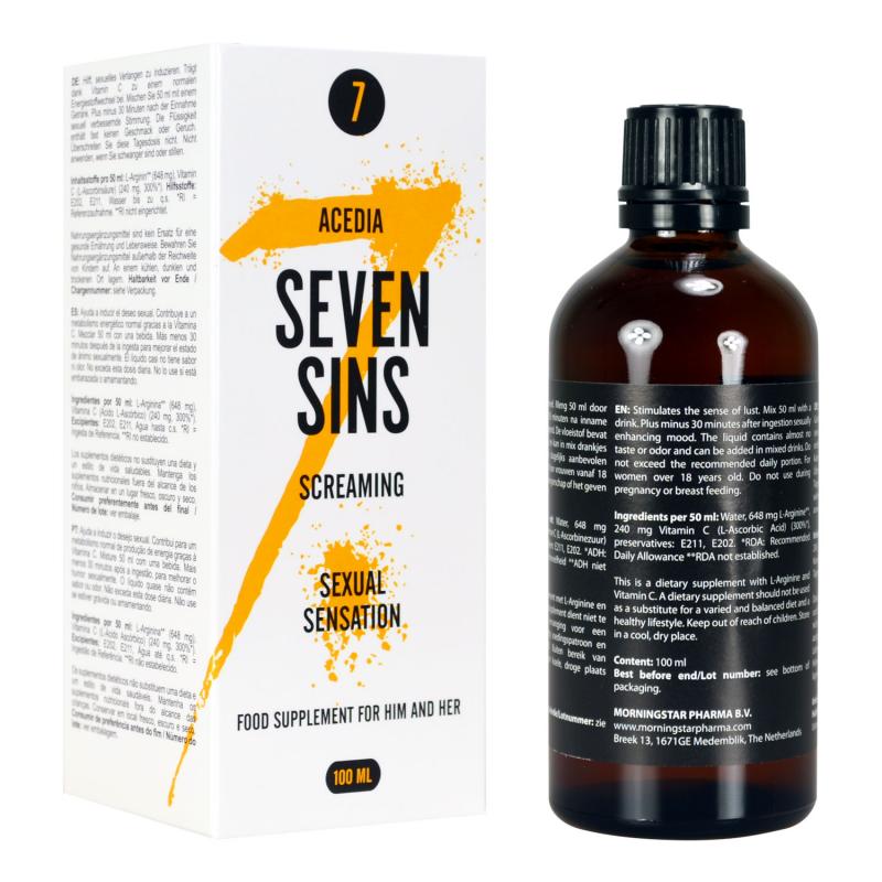 Seven Sins - Screaming - Aphrodisiac For Couples - 100 Ml - UABDSM