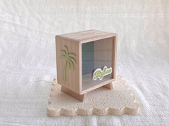 Money Box piggy Bank for kids Palm tree, Kids savings box, childrens personalised wooden money box