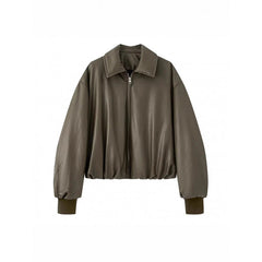 Women's Protein Leather Thickened Warm Cotton Clothing