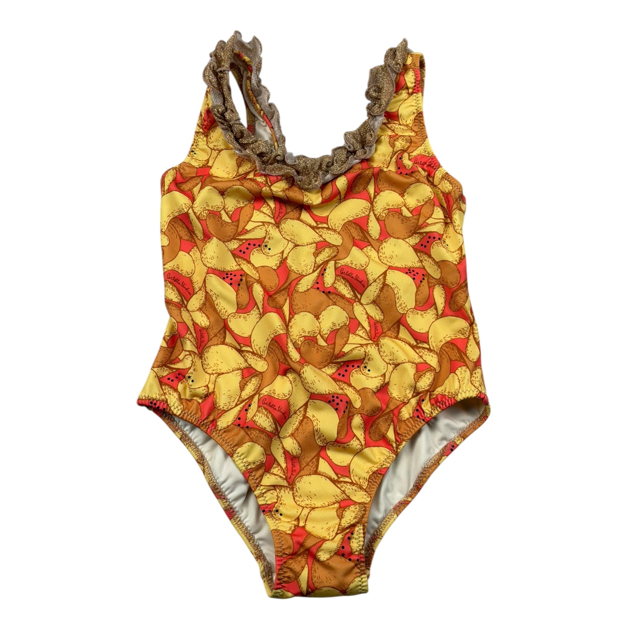 Carlotta Vindice Costume Intero tinta unita Stampa Fantasia con Bandana Giallo per Bambina PPCT4 GIALLO CARLOTTA VINDICE