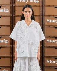 Greetings Shirt SS - Ecru Fossil