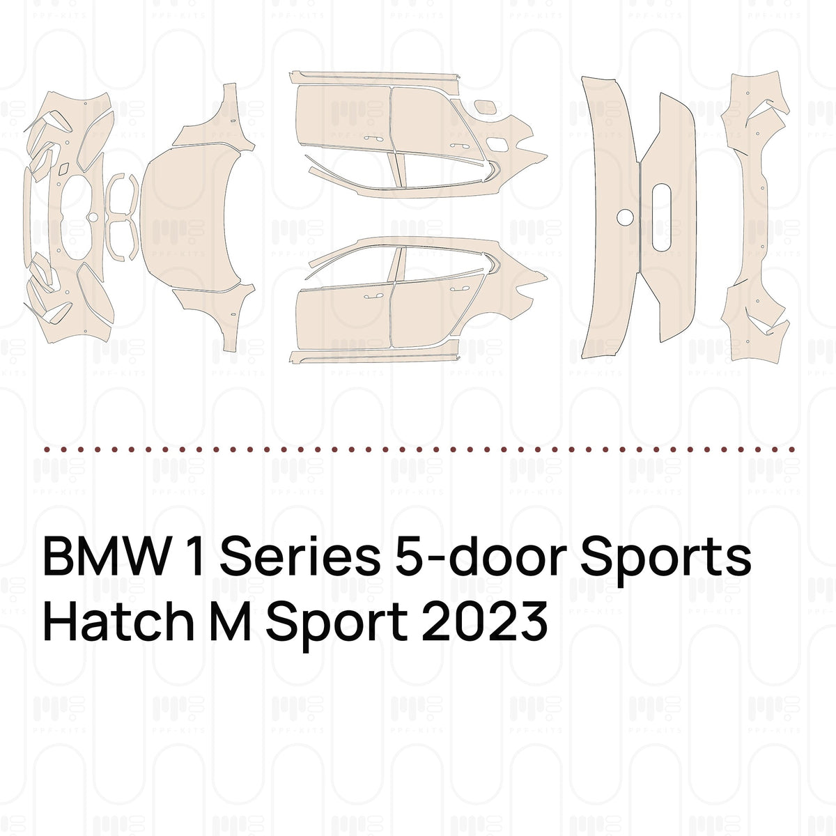 PPF prédécoupé BMW 1 Series 5-door Sports Hatch M Sport 2023