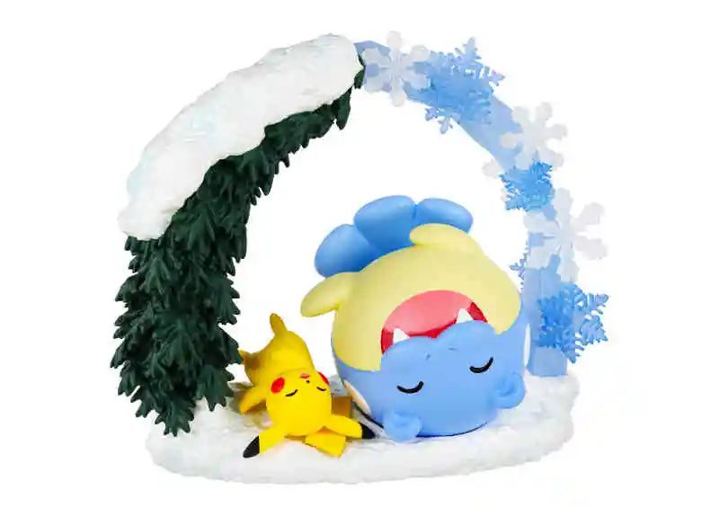 Pikachu et Obalie Pokémon Circular Diorama Collection – Figurine Re-Ment