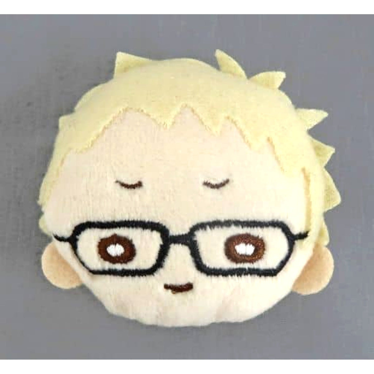 Haikyu!! Kei Tsukishima Nitotan Plush Badge Buttons [USED]