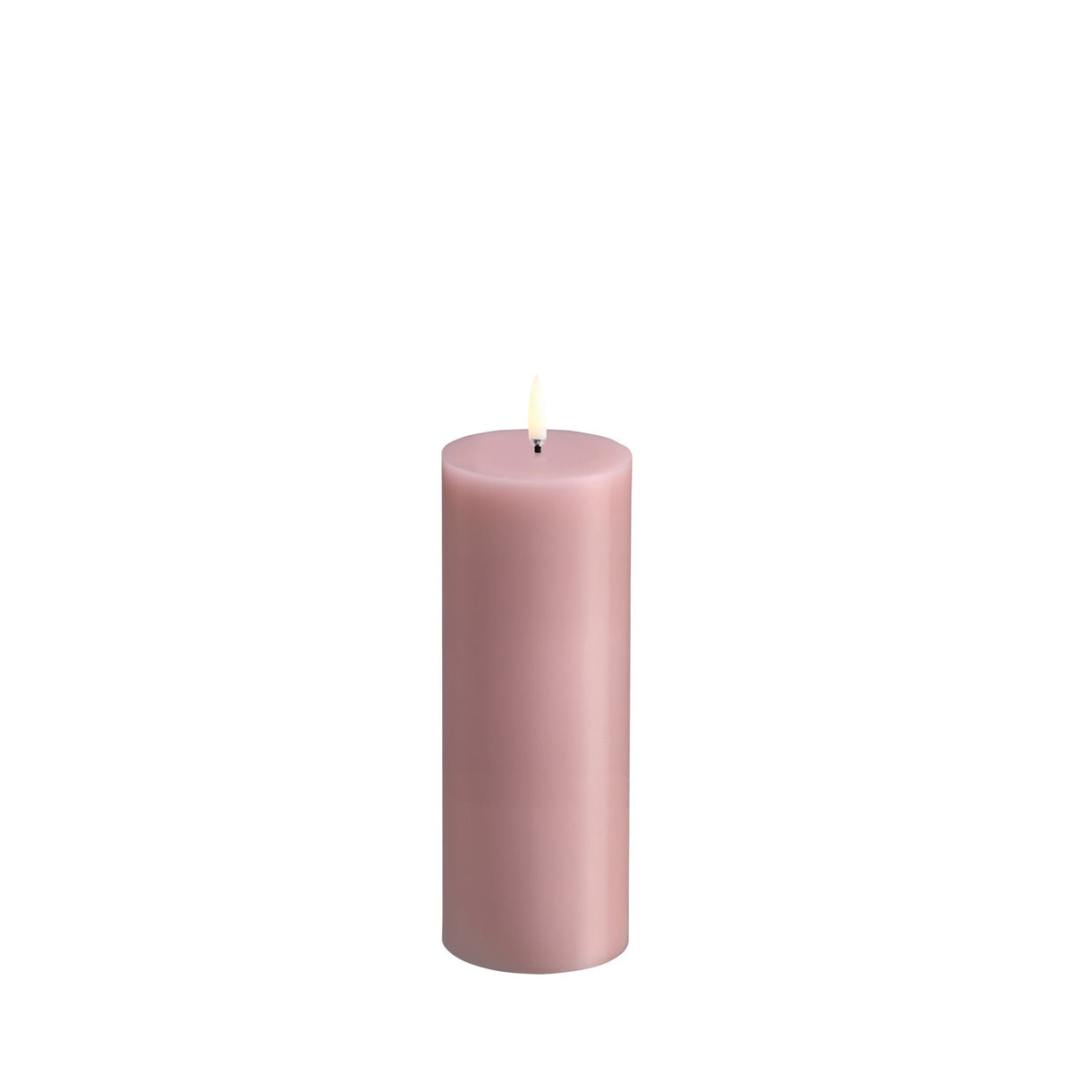 Uyuni Lighting LED bloklys Ø7,8x20 cm - Rose powder